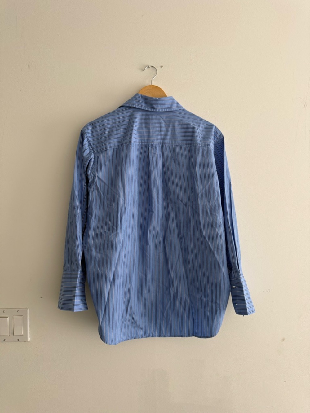GAP “big shirt” Blue Striped (oversized ) shirt one size organic cotton - Picture 7 of 8